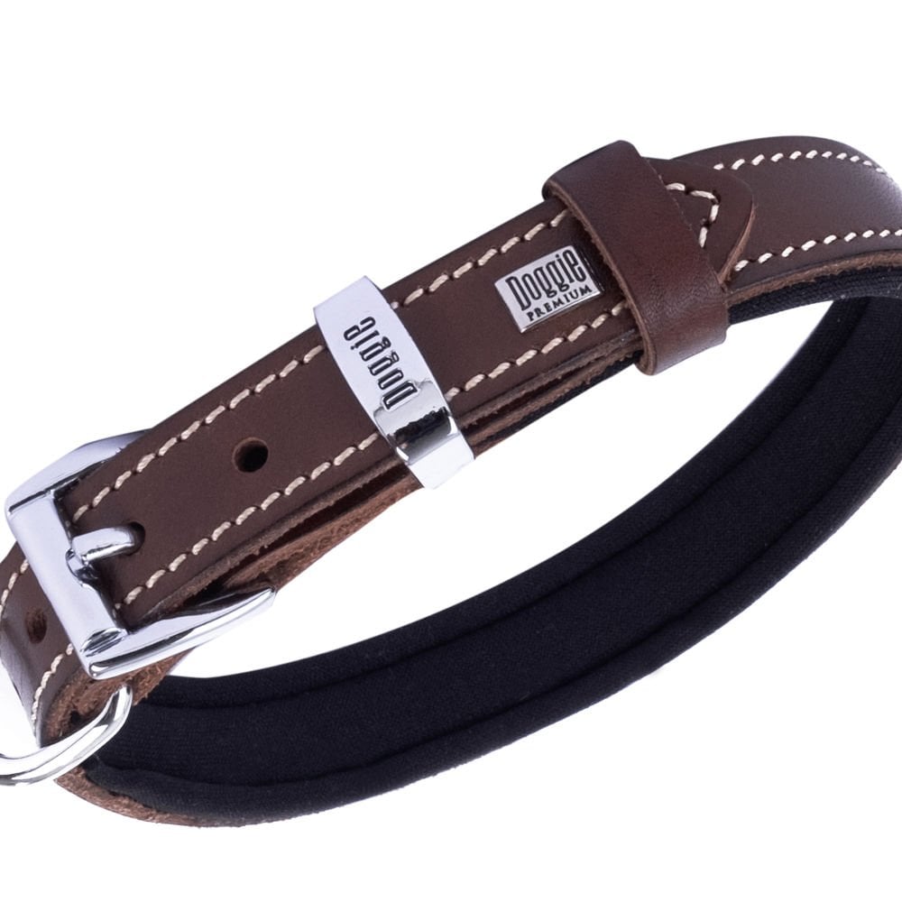 Prémiový kožený obojek
